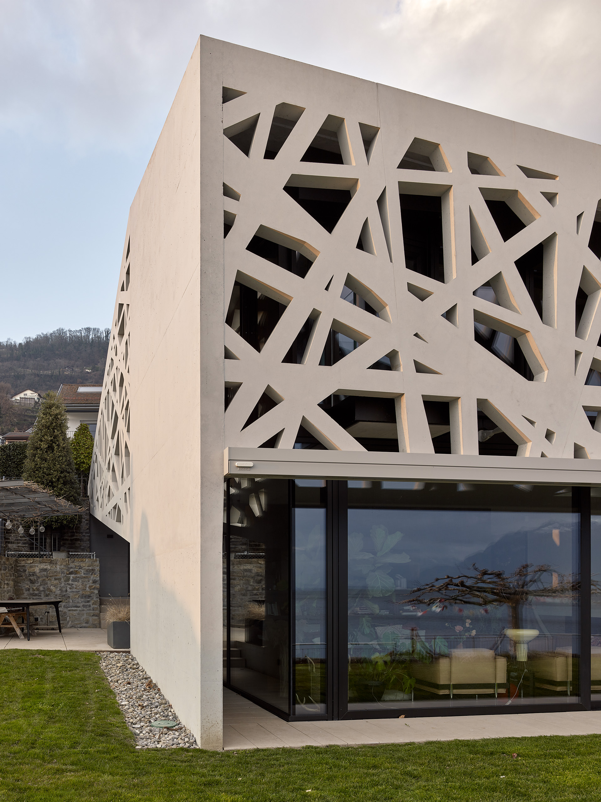 Villa au bord dÕun lac en Suisse